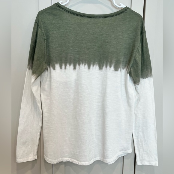 a.n.a 👚Casual Lightweight Green Ombre Long Sleeve Tee Size:XL - Picture 2 of 5
